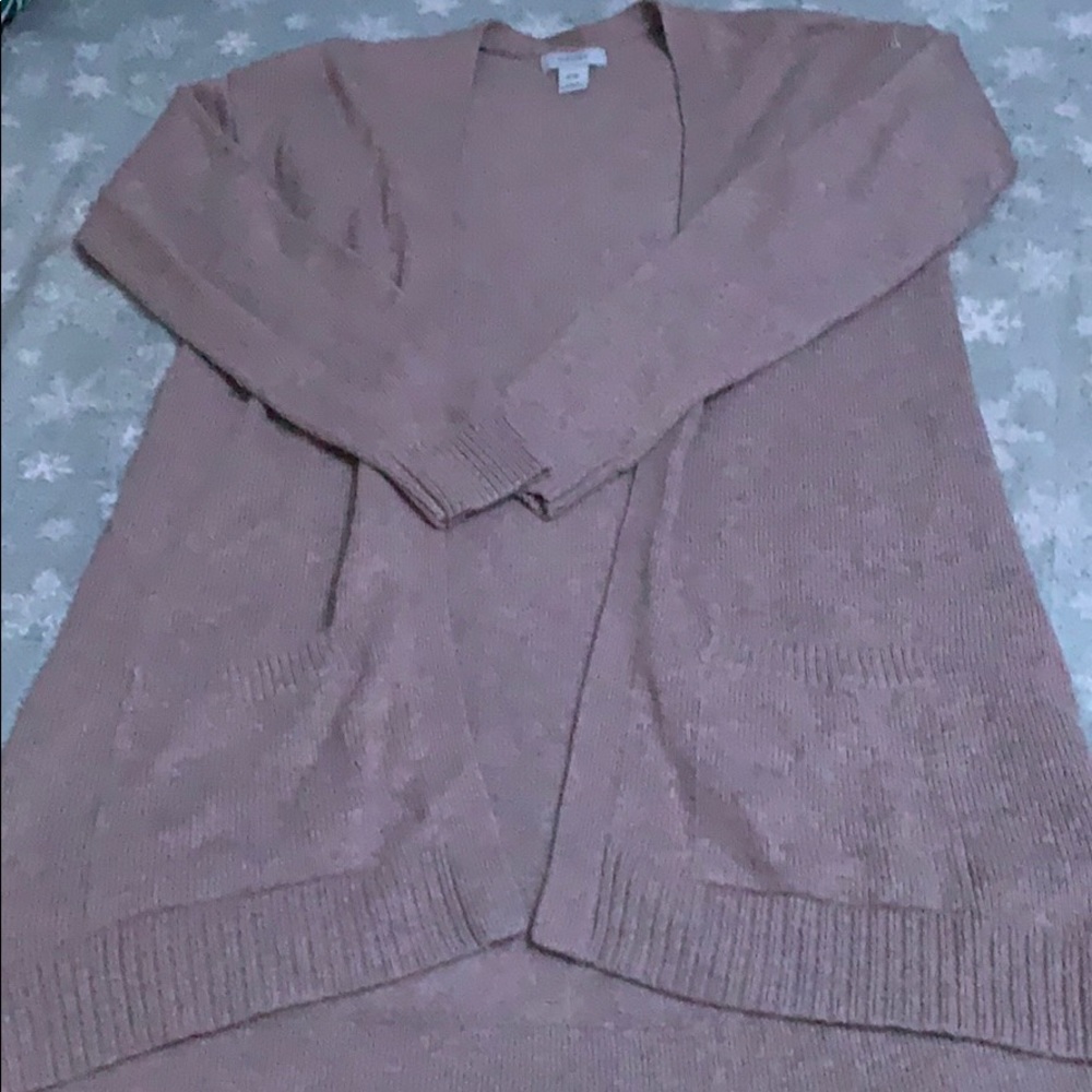 Tan cardigan